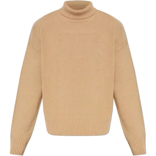 Woll-Turtleneck , Herren, Größe: XL - Ami Paris - Modalova