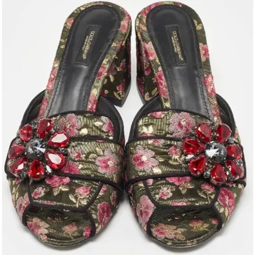 Pre-owned Fabric sandals , female, Sizes: 8 UK - Dolce & Gabbana Pre-owned - Modalova