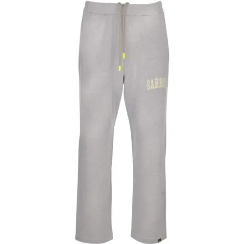 Hellgraue Melange Sweatpants , Herren, Größe: S - BARROW - Modalova