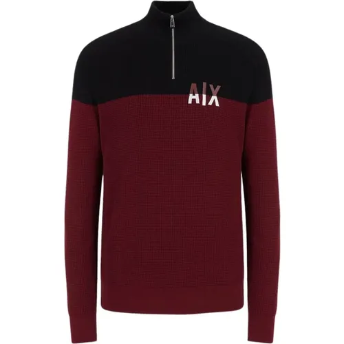 Schwarzer Pullover Logo Casual - Armani Exchange - Modalova