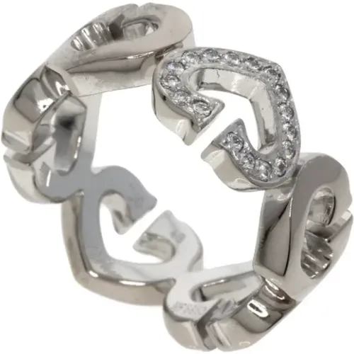 Pre-owned White Gold rings , female, Sizes: ONE SIZE - Cartier Vintage - Modalova