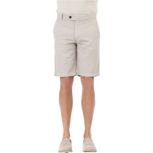 Cotton-Linen Bermuda Shorts , male, Sizes: W31 - Eleventy - Modalova