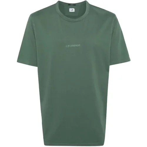 Jade Logo Print T-Shirt , male, Sizes: 3XL, 2XL - C.P. Company - Modalova