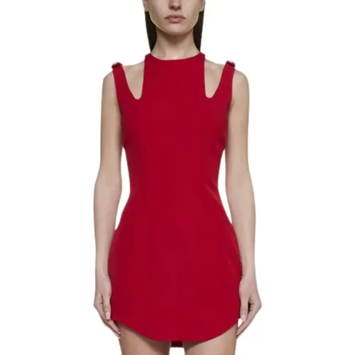 Asymmetric Day Dress , female, Sizes: M - Balmain - Modalova