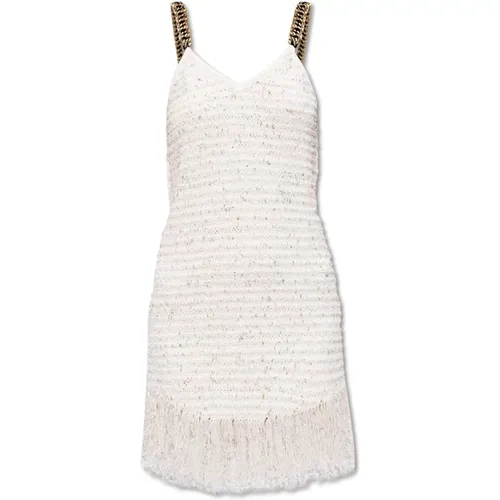 Fringed dress , female, Sizes: S - Balmain - Modalova