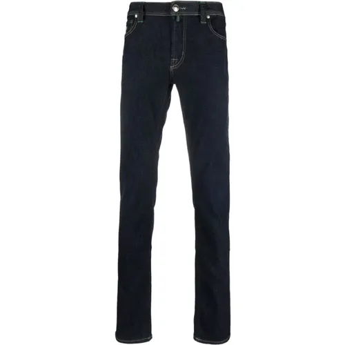 Blaue Straight Stretch Jeans , Herren, Größe: W36 - Tramarossa - Modalova