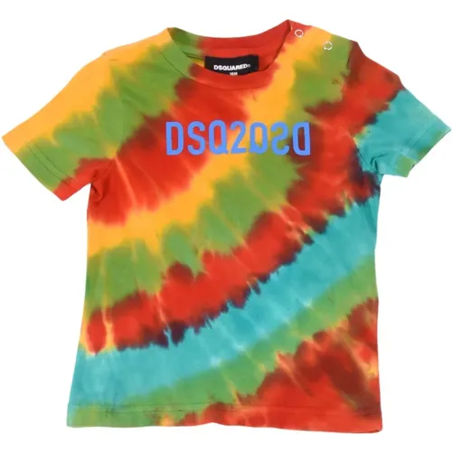 Kinder T-Shirt in mit Logo-Print - Dsquared2 - Modalova