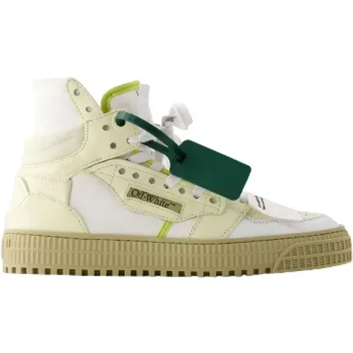 Leder sneakers , Damen, Größe: 35 EU - Off White - Modalova