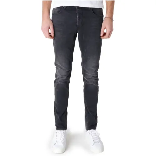 Rey Straight Slim Fit Mid Waist Jeans , Herren, Größe: W29 L32 - Gabba - Modalova