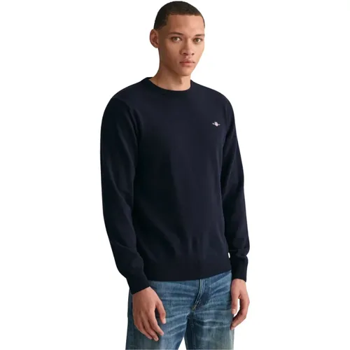 Klassischer Wollpullover , Herren, Größe: XL - Gant - Modalova