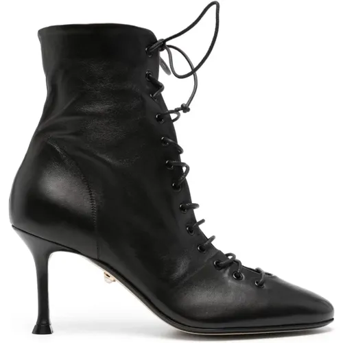 Lace-Up Ankle Boots , female, Sizes: 4 UK - Alevi Milano - Modalova