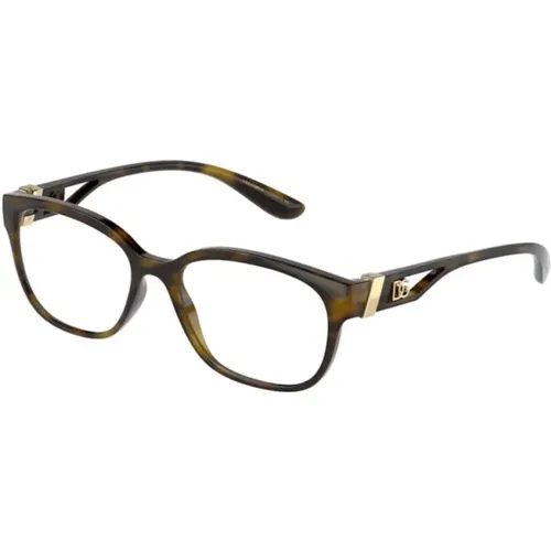 Mutige Tierdruckbrille , Damen, Größe: ONE Size - Dolce & Gabbana - Modalova