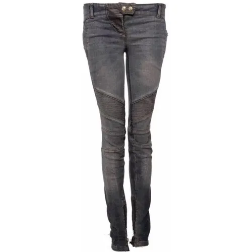 Biker jeans , female, Sizes: 2XS - Balmain Pre-owned - Modalova