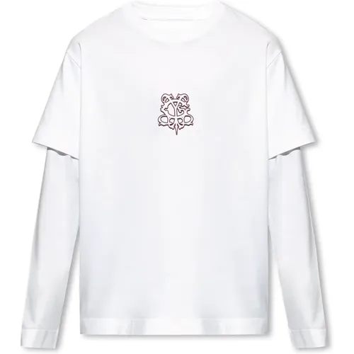 T-Shirt mit langen Ärmeln , Herren, Größe: L - Givenchy - Modalova