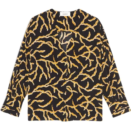 Clea Animal Print Blouse , female, Sizes: XS, S, M - BA&SH - Modalova