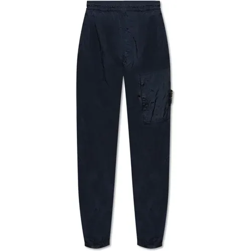 Pants with logo , male, Sizes: W32, W34, W31, W33, W30 - Stone Island - Modalova