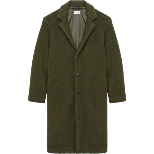 Solid Color Single-Breasted Coat , male, Sizes: S, M - Amish - Modalova
