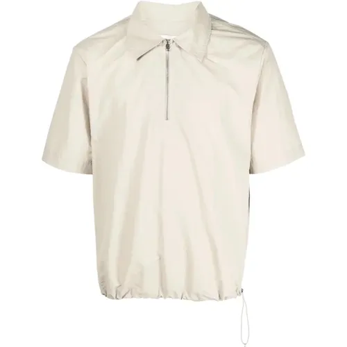 Mens Clothing Shirts White Ss23 , male, Sizes: S - Nanushka - Modalova