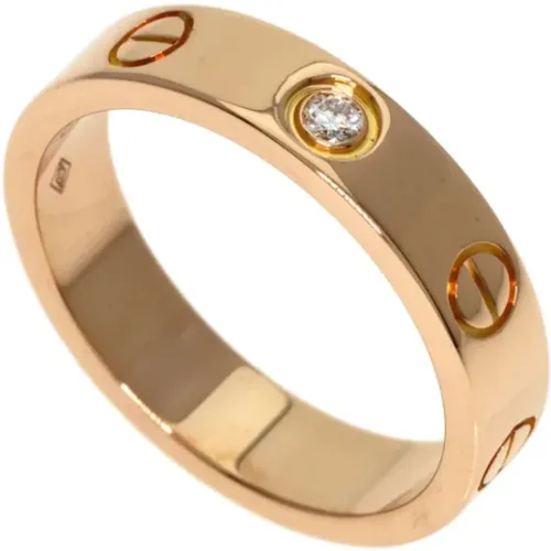 Pre-owned Rose Gold rings , female, Sizes: ONE SIZE - Cartier Vintage - Modalova