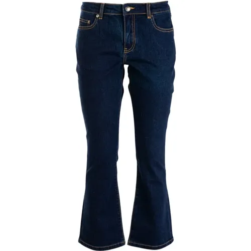 High-Waist Denim Jeans für Damen , Damen, Größe: XL - Sun68 - Modalova