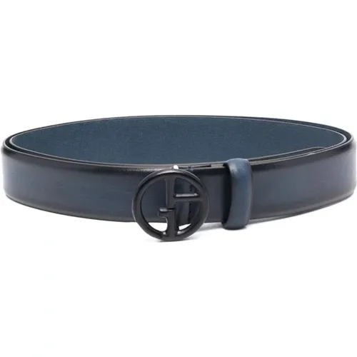 Plate Belt , male, Sizes: 95 CM - Giorgio Armani - Modalova
