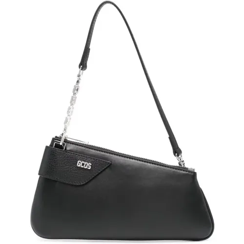 Leather Comma Notte Bag , female, Sizes: ONE SIZE - Gcds - Modalova