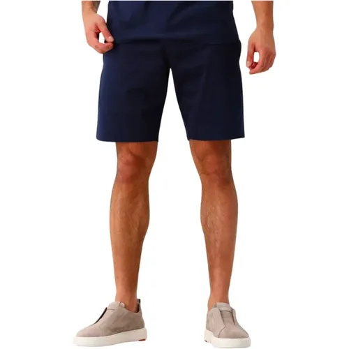 Navy Sport Shorts Interlock Supima , Herren, Größe: XL - Valenza - Modalova