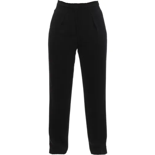 MY Pants NOIRStylish Trousers , female, Sizes: S - Forte Forte - Modalova