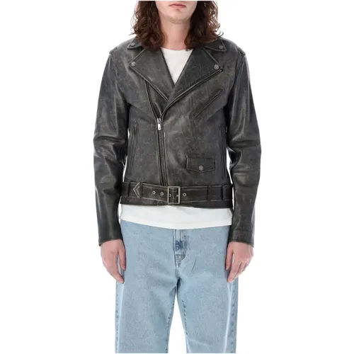 Leather Jacket , male, Sizes: L - Golden Goose - Modalova