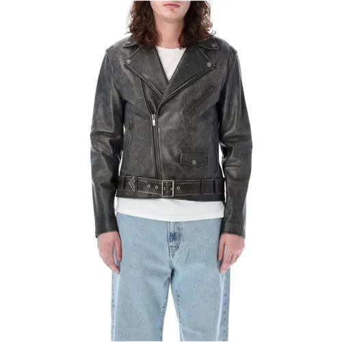 Leather Jacket , male, Sizes: M - Golden Goose - Modalova