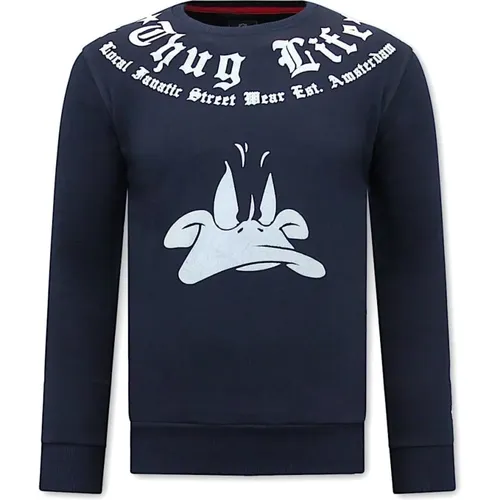 Thug Life Pullover Herren , Herren, Größe: M - Local Fanatic - Modalova