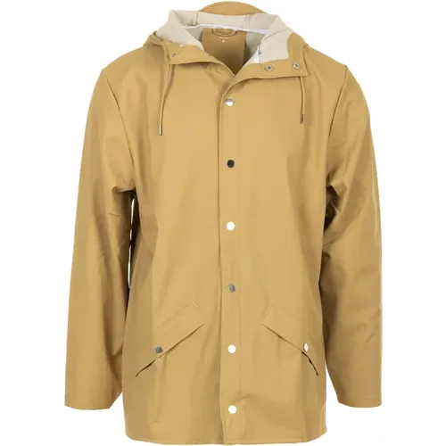 Stylish Waterproof Rain Jacket for Men , male, Sizes: M, L, XL - Rains - Modalova