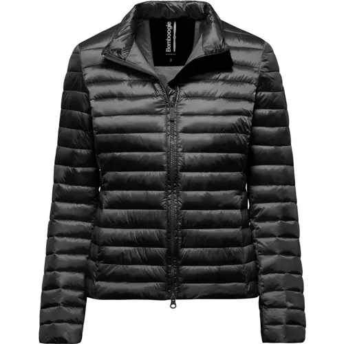 Slim-fit Bright Nylon Jacket with Synthetic Padding , female, Sizes: L, S, 2XL, M, XS - BomBoogie - Modalova