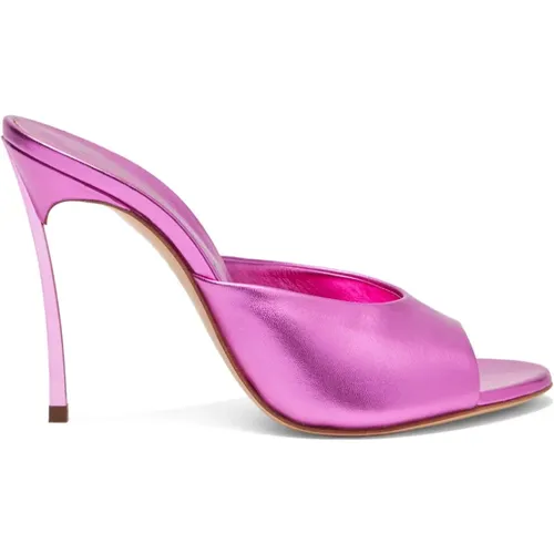 Metallic Fuchsia Blade Flash Mule , Damen, Größe: 37 EU - Casadei - Modalova