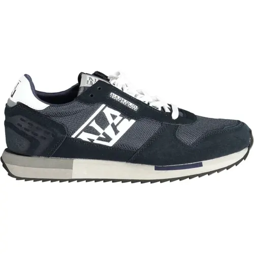 Blaue Schnrsneaker mit Logo-Akzent - Napapijri - Modalova