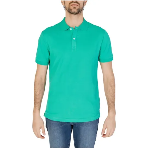 Plain Polo Shirt with Buttons , male, Sizes: M, L, XL, 2XL, S - GAS - Modalova