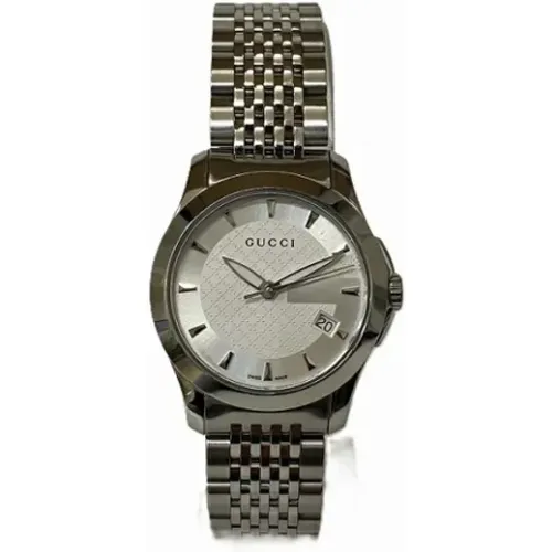 Pre-owned Stainless Steel watches , female, Sizes: ONE SIZE - Gucci Vintage - Modalova