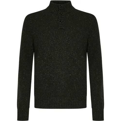 Grüner Mockneck Pullover Aw24 , Herren, Größe: L - Polo Ralph Lauren - Modalova