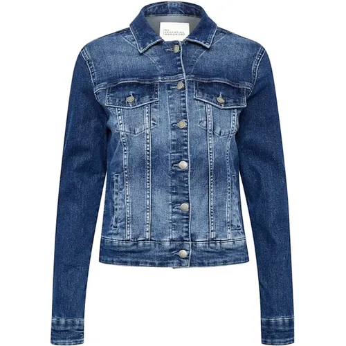 Denim Jacke , Damen, Größe: S - My Essential Wardrobe - Modalova