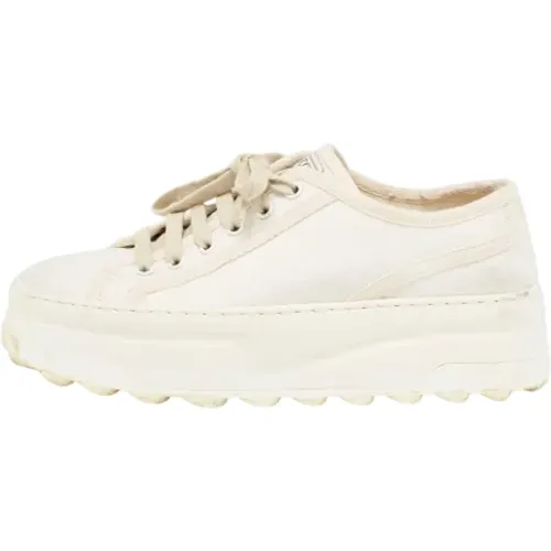 Pre-owned Canvas sneakers , female, Sizes: 4 UK - Gucci Vintage - Modalova