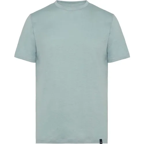 T-Shirt aus Stretch-Leinenjersey , Herren, Größe: 3XL - Boggi Milano - Modalova