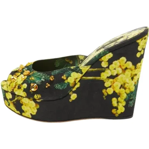 Pre-owned Canvas sandals , female, Sizes: 5 1/2 UK - Dolce & Gabbana Pre-owned - Modalova