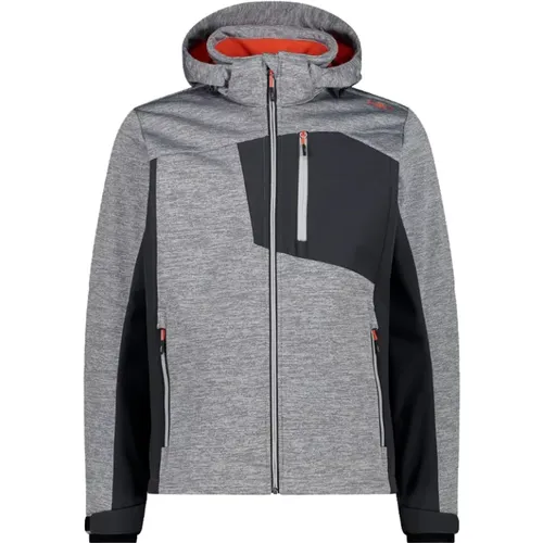 Grey Softs Jacket with Detachable Hood , male, Sizes: XL, 2XL - CMP - Modalova
