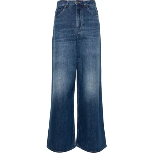 Blaue Wide Leg Denim Jeans , Damen, Größe: W26 - Chloé - Modalova