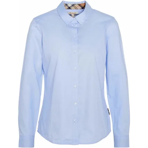 Elegant Oxford Cotton Shirt with Feminine Details , female, Sizes: M - Barbour - Modalova