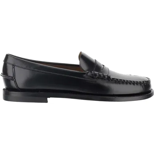 Loafer made of smooth brushed leather Leather upper Hand stitching tone on tone Rubber heel Leather sole Made in Mexico Composition: leather , female, - Sebago - Modalova