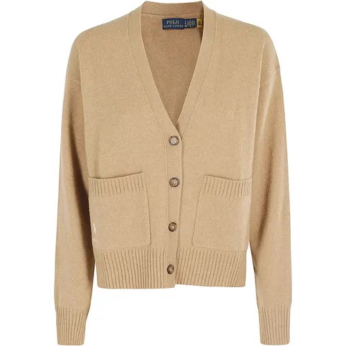 Stylish Knit Cardigan Sweater , female, Sizes: M - Ralph Lauren - Modalova