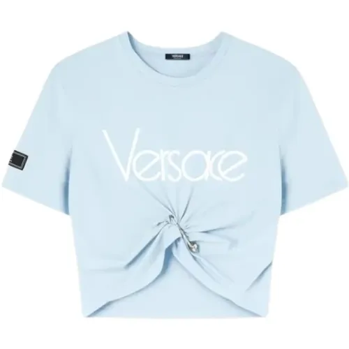 Stylish T-shirts and Polos , female, Sizes: XS, 2XS - Versace - Modalova