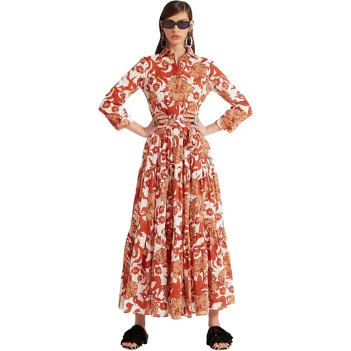 Dresses,Sommerliches Maxikleid mit Verträumtem Design,Bellini Kleid - La DoubleJ - Modalova