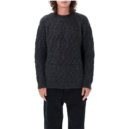 Wool Cable Creweck Sweater , male, Sizes: L - Comme des Garçons - Modalova
